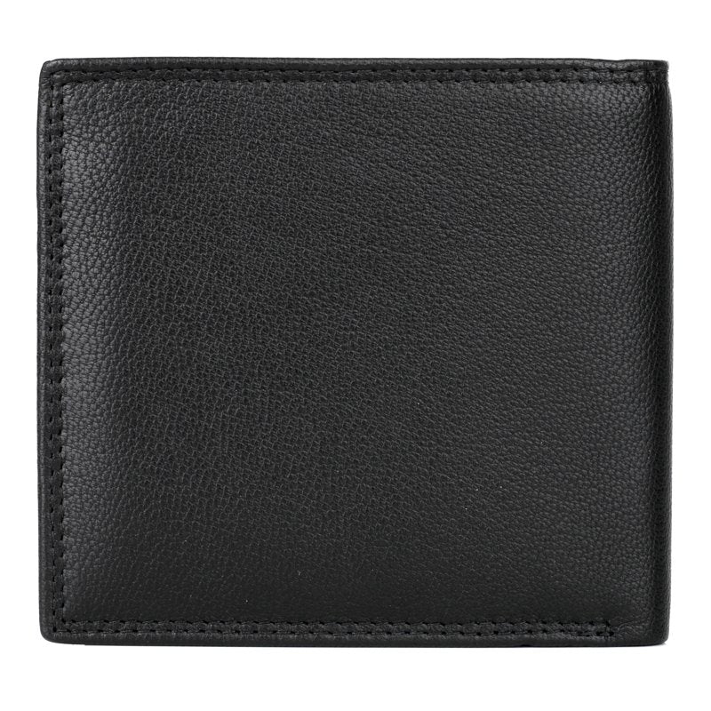 Men's Leather Card Holder Wallet - Emblem Cardex Black