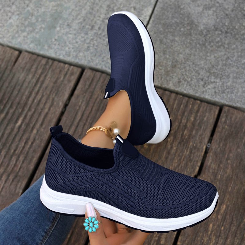 Orthopedic Women’s Walking Shoes with Arch Support Wide Fit Slip-On Mesh Comfortable Sneakers
