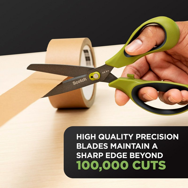 Scotch 2-in-1 Unboxing Scissors Box Cutter, 8 Inch, Non-Stick Coated Blades