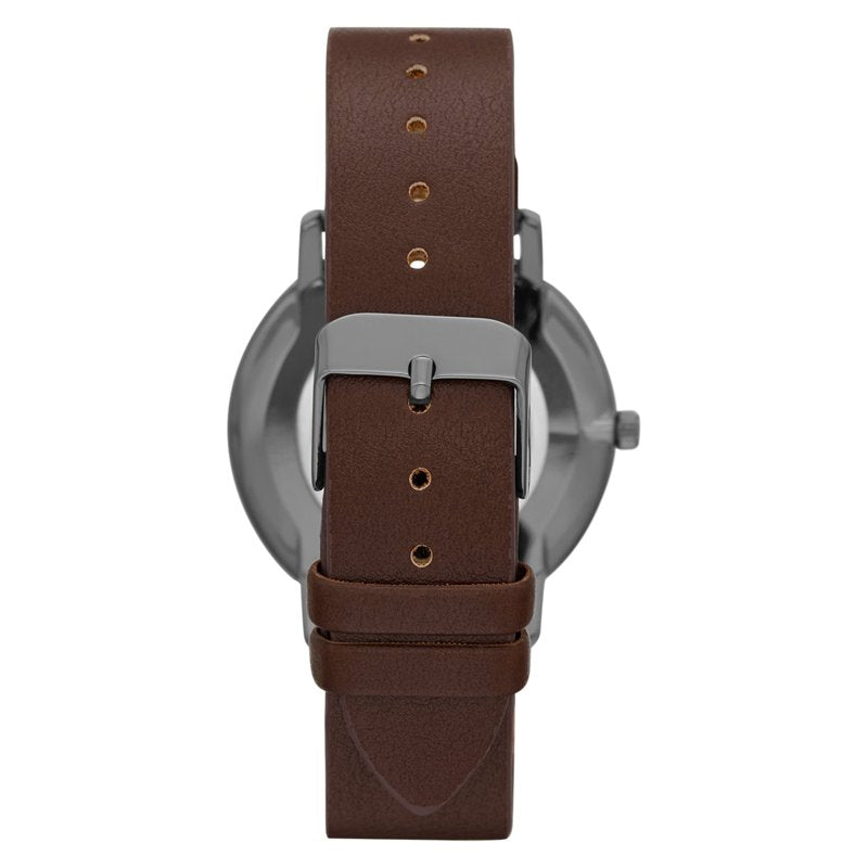 Men's Watch with Blue Dial and Vegan Leather Strap - Multiple Colors