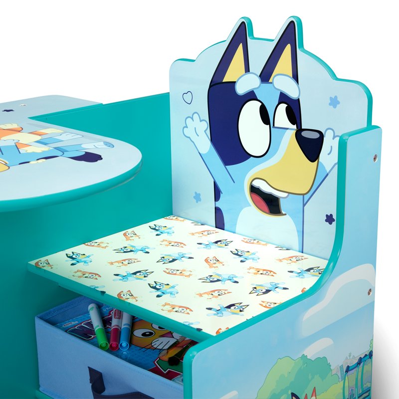 Bluey Chair Desk with Storage Bin by Delta Children - Bluey Variation