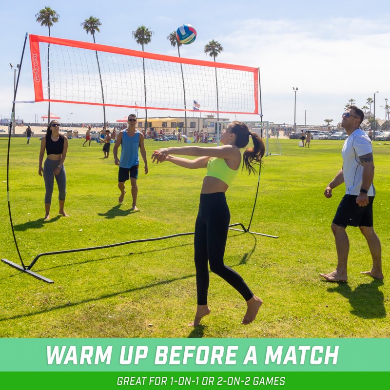 Freestanding Volleyball Training Net - Adjustable Height, Portable for Indoor & Outdoor Use