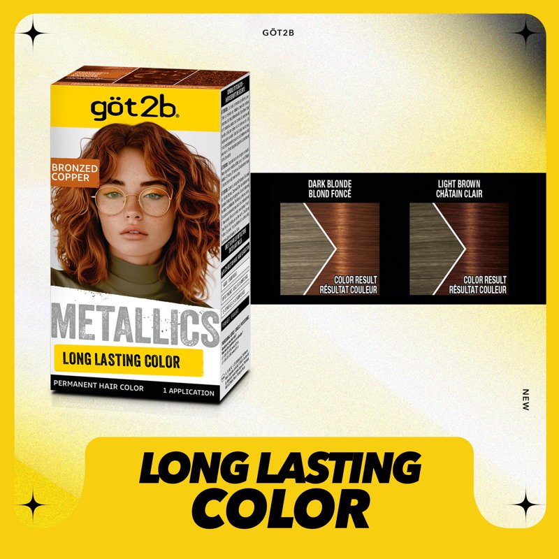 Permanent Hair Dye Kit - Metallic Shades for Vibrant Hair Color