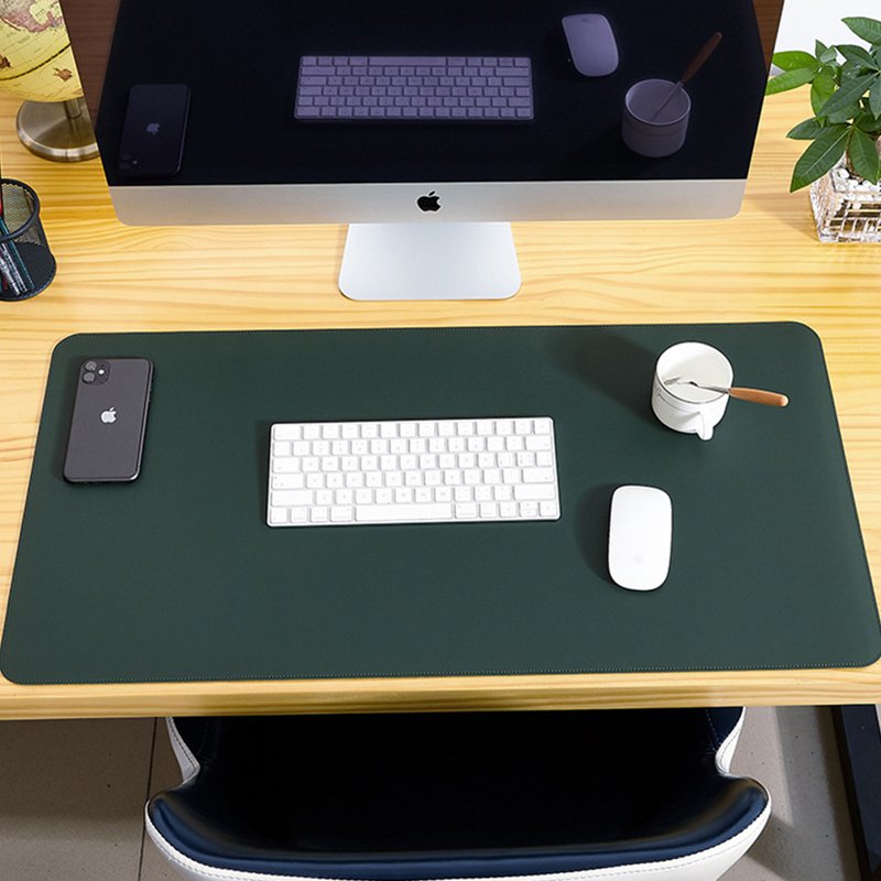 Extended Waterproof Desk Pad - Large Non-Slip Mouse & Keyboard Mat for Office & Home, Pink