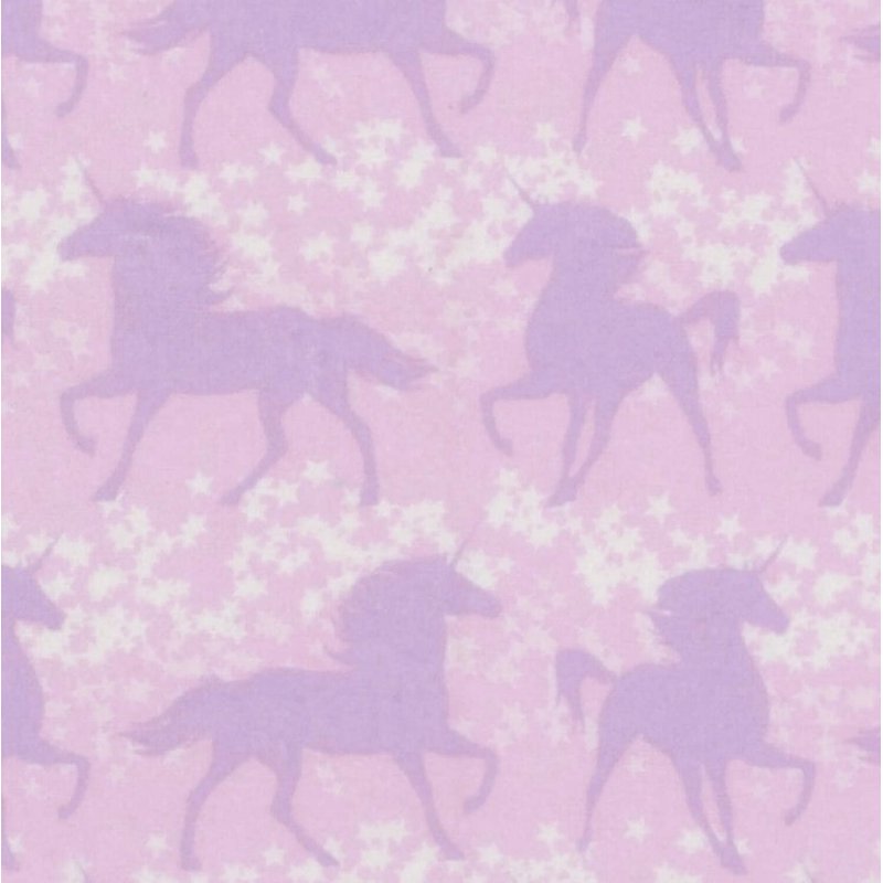 3 Flannel Baby Fat Quarters - Celestial Pink Purple Precut Fabric 18x21"