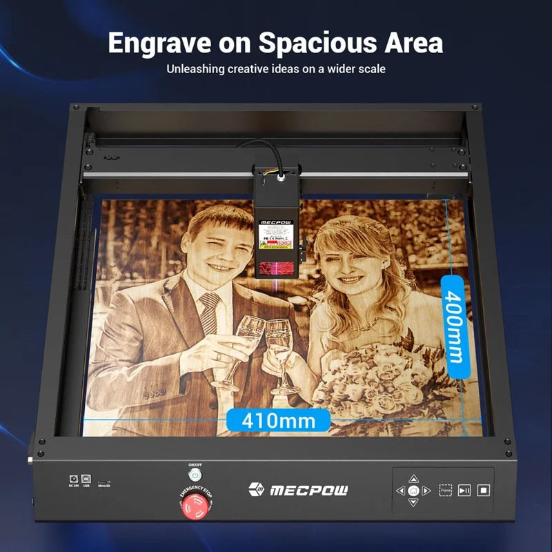 Laser Engraver 22W with Large 16x5.75 Inch Working Area for Wood Metal Acrylic Leather