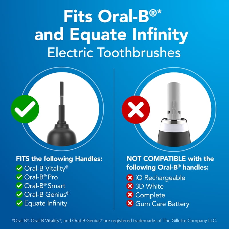 Electric Toothbrush Replacement Heads with Deep-Flossing Bristles - Pack of 8