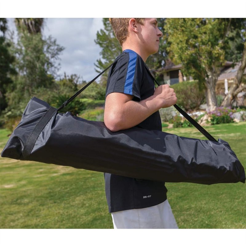 Portable 8x5 ft Soccer Goal with Carry Bag, Ground Stakes & Steel Frame – Foldable Backyard Soccer Goal