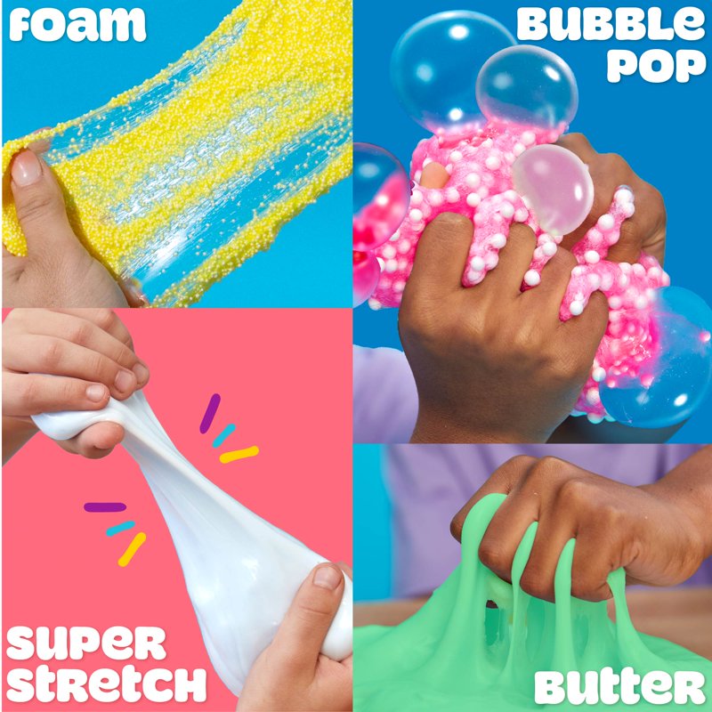 Play-Doh Retro Diner 8-Color Sensory Playset with Bubble Pop, Super Stretch & Foam Compounds