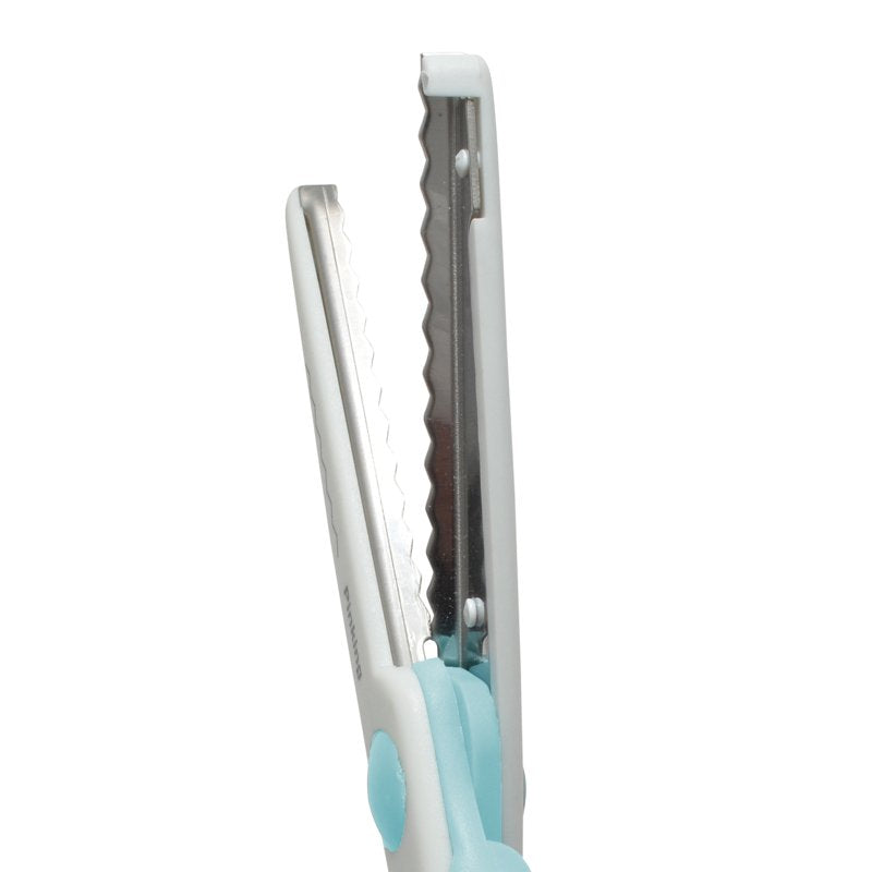 Crafting Scissors Set - Decorative Paper Edging, 6 Inch, Blue/White, 2-Pack