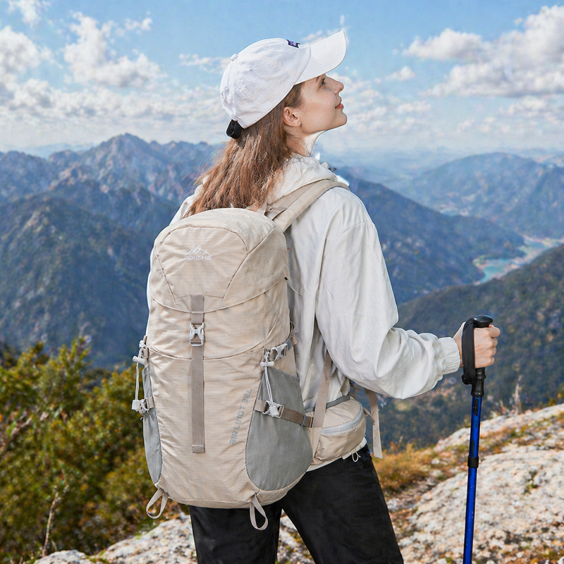 Lightweight Water-Resistant Hiking Backpack for Outdoor Travel, Men & Women