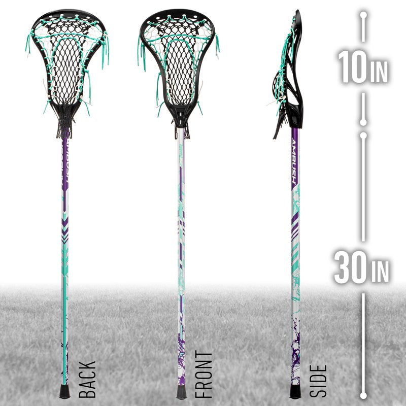 Women’s Lacrosse Stick 30-Inch Aluminum Shaft Complete Set for Girls & Women