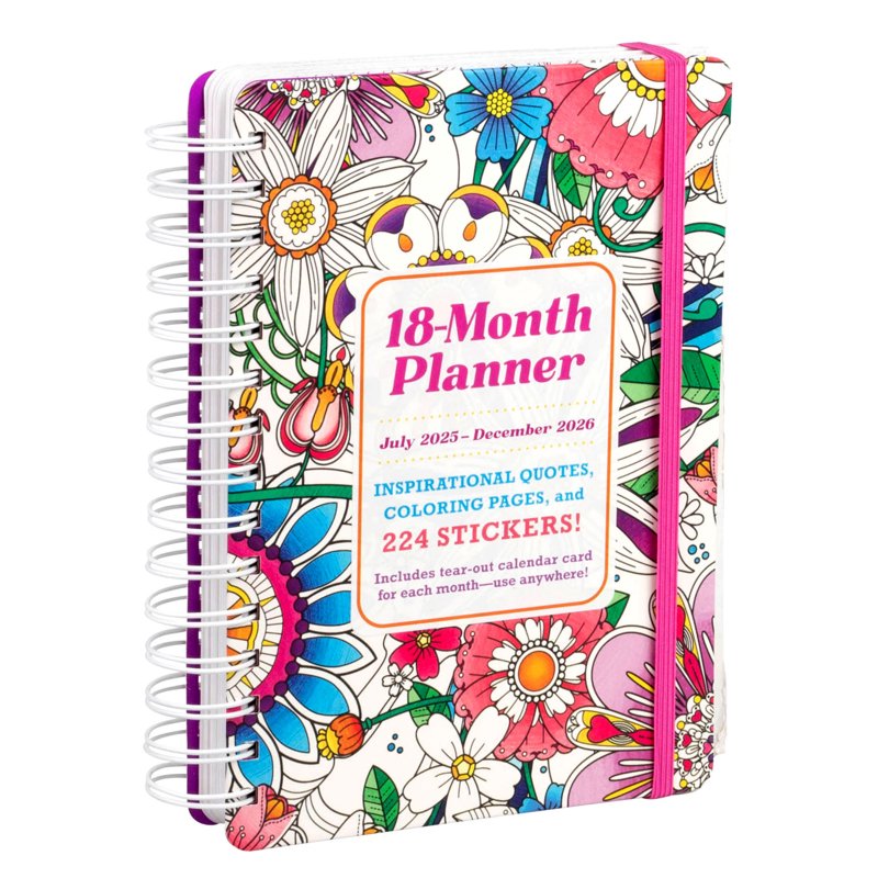 2026 Coloring Planner Spiral-Bound Adult Art Organizer - EDITORS OF THUNDER BAY PR