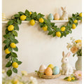 6Ft Artificial Lemon Vine Garland for Christmas Holiday Decor - Reusable Greenery