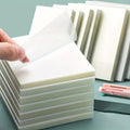 6 Pack Transparent Sticky Notes - Waterproof 3x3 Inches Clear Translucent Sheets