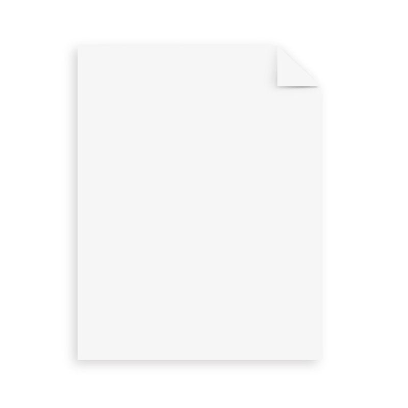 Bright White Cardstock Paper 8.5 x 11 Inch 65 lb Pack of 80 Sheets