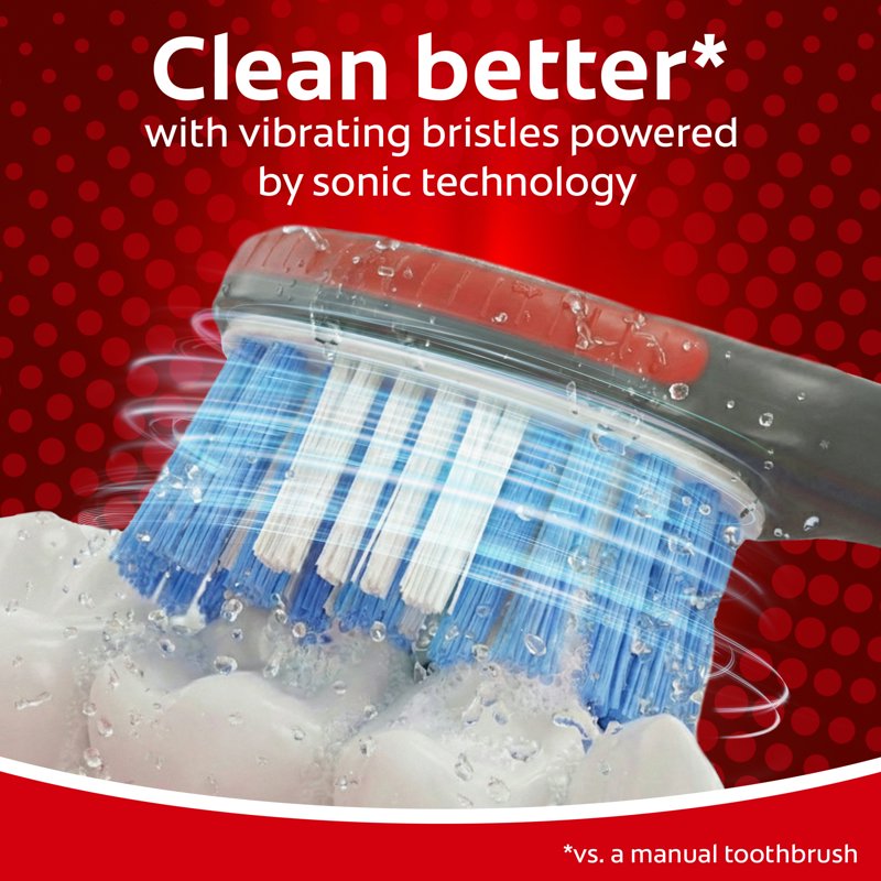 Electric Toothbrush Pack - Whitening, Battery Powered, Medium Bristles