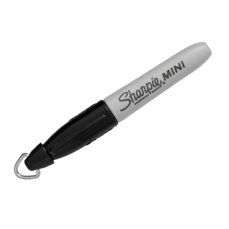 Mini Permanent Markers Set - Fine Point, 72 Black Ink Markers in Canister