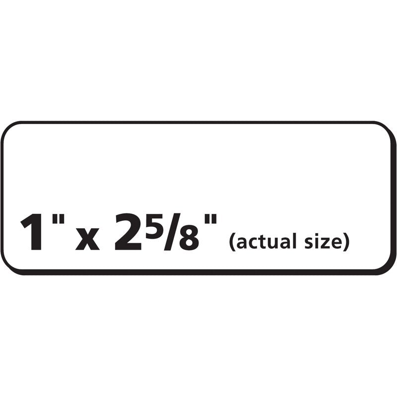 Self-Adhesive Address Labels for Laser & Inkjet Printing 1" x 2-5/8" Matte White - Pack of 300+