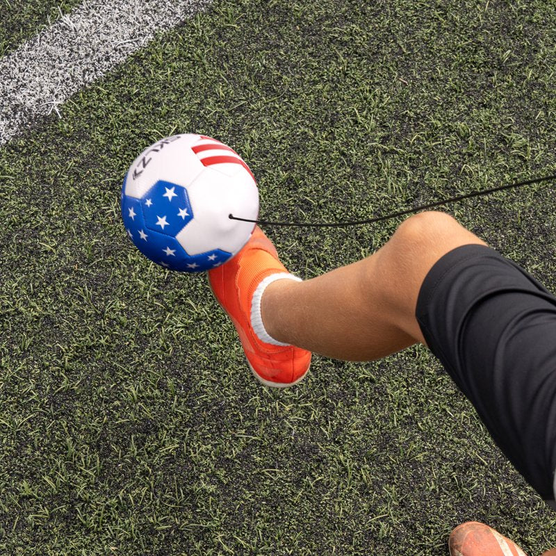 SKLZ Star Kick Touch Trainer Red/White/Blue - Foot-Eye Coordination Soccer Trainer