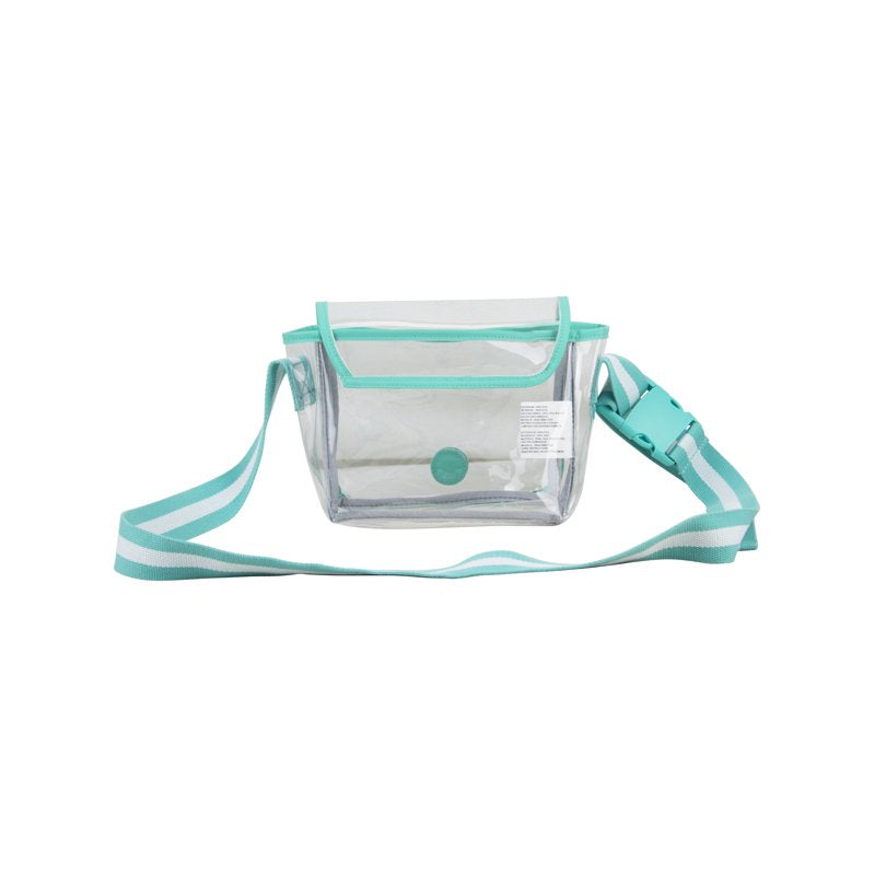 Clear Stadium Cross Body Bag - Lightweight, Adjustable Security Purse