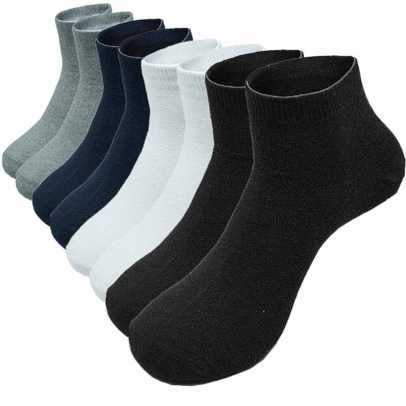 Glory Max 12 Pairs Plain Mix Men's Ankle Socks Size 9-11 - Cotton, Low Cut