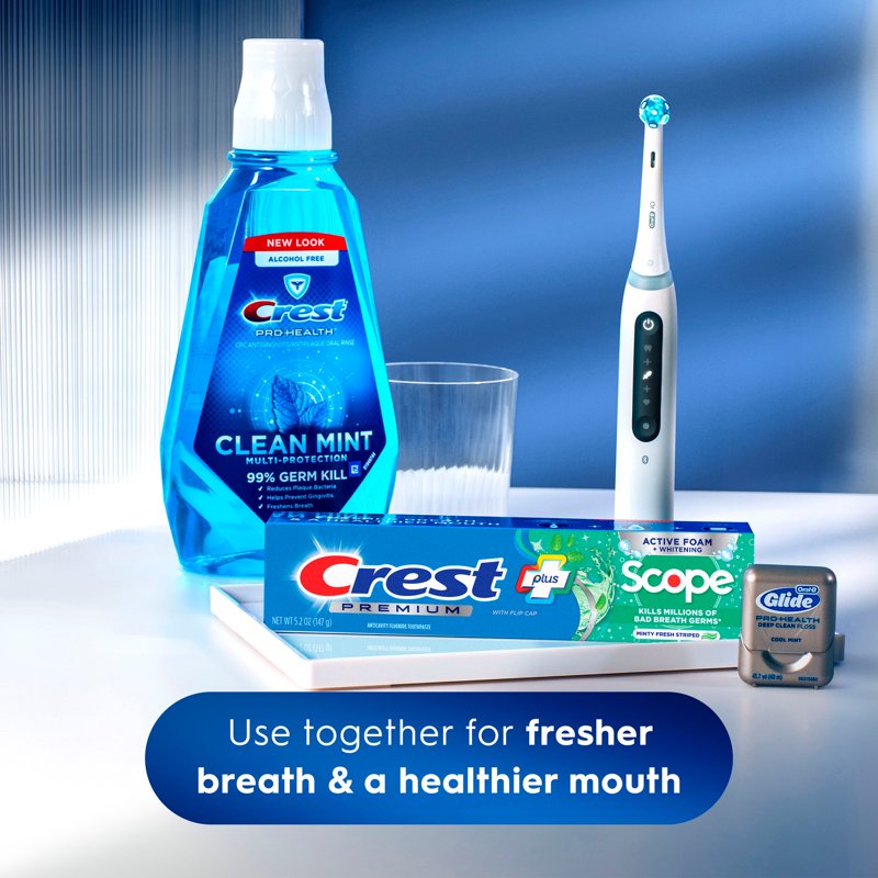 Crest Minty Fresh Whitening Toothpaste 5.2 oz - 3 Pack Oral Care