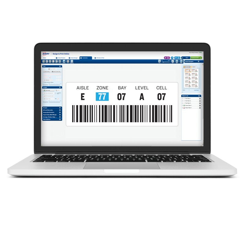 Water-Resistant Surface Safe ID Labels 3x5 Inches, Removable Adhesive, 200 Pack