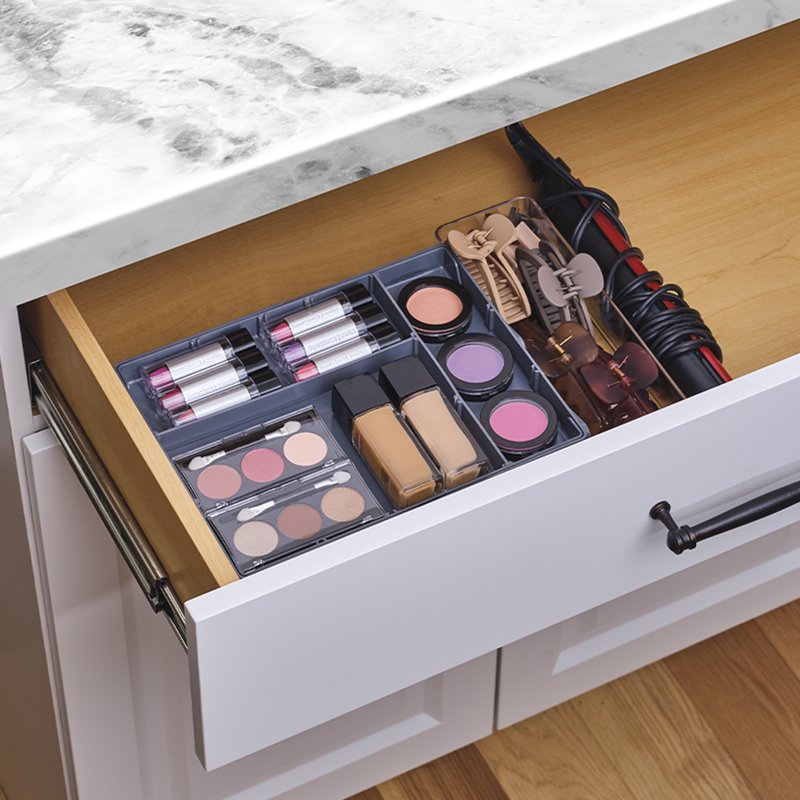 3-Tier Drawer Organizer for Kitchen Jewelry Office Storage - Expandable