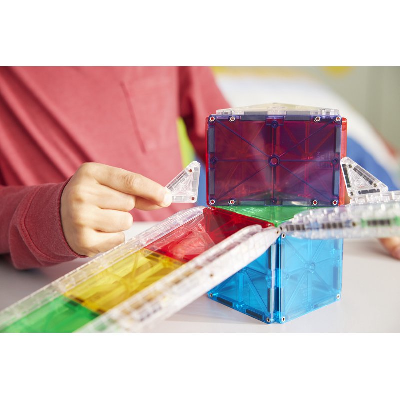 Magna-Tiles Rail Racers 33-Piece Magnetic Construction Set for Kids