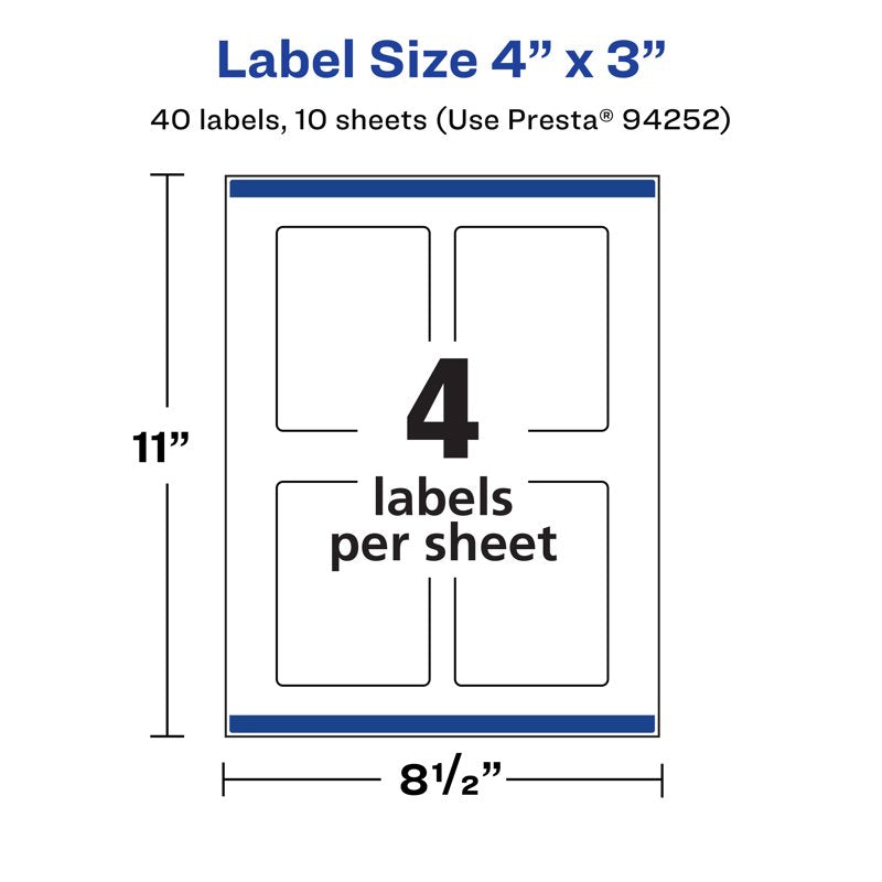 Waterproof Rectangle Labels - Customizable Durable Stickers for Shipping & Storage