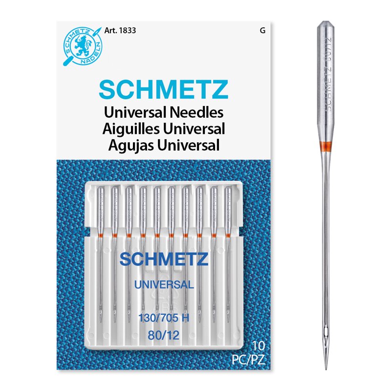 Universal Sewing Machine Needles Size 80/12 - 10 Pack