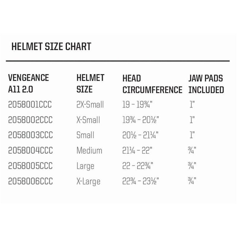 Youth Football Helmet with Facemask - Vengeance A11 2.0, Size Youth Medium