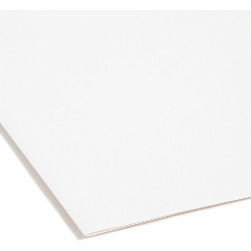 White Hanging File Folders with Built-In 1/3-Cut Tabs - Letter Size, Pack of 20