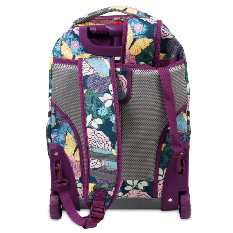 Kids Rolling Backpack with Detachable Lunch Bag - School & Travel