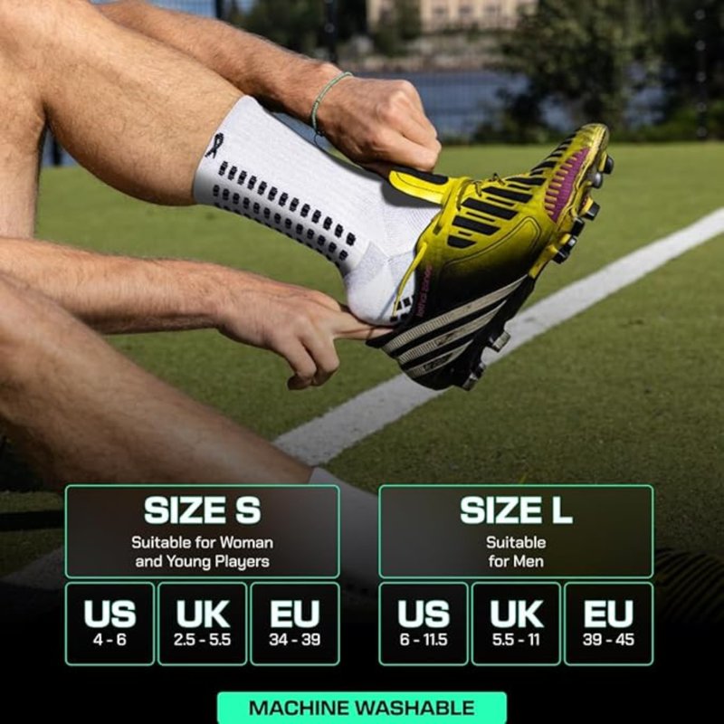 Soccer Grip Socks Anti Slip Knee-High Athletic Socks for Football and Training
