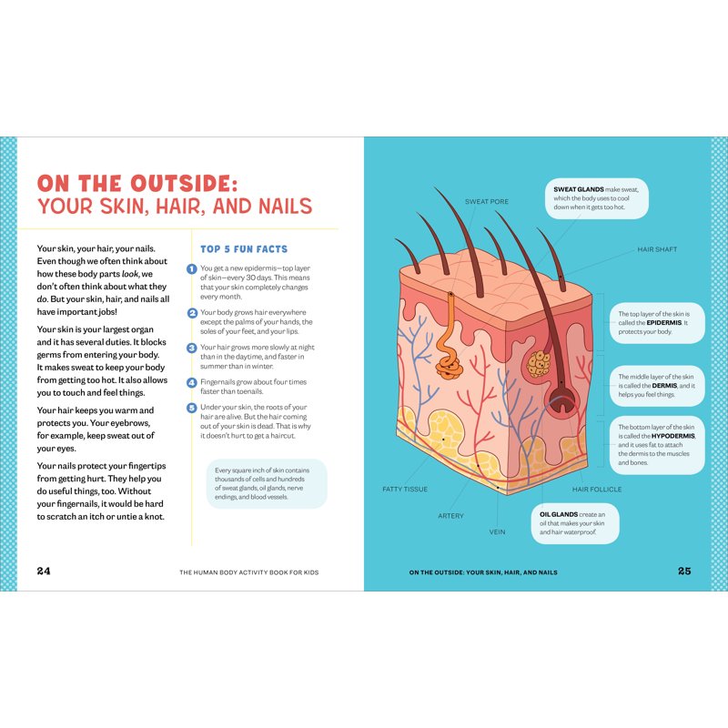 Kids Human Body Activity Book - Fun Anatomy & Science Activities for Ages 4-8