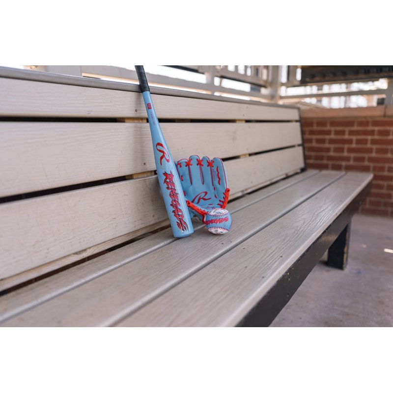 Kids T-Ball Bat and Glove Set - 25 Inch Bat, 9 Inch Glove & Ball for Beginners