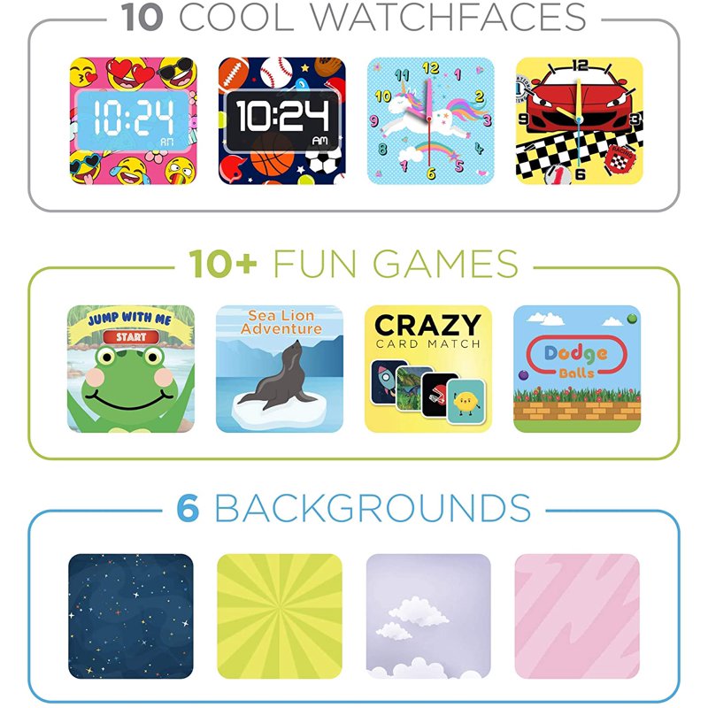 Kids Earbuds & Smartwatch Set for Children - Educational & Fun Gift