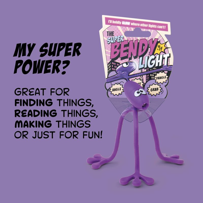 Flexible Bendy Light for Kids and Adults - Purple LED Night Light