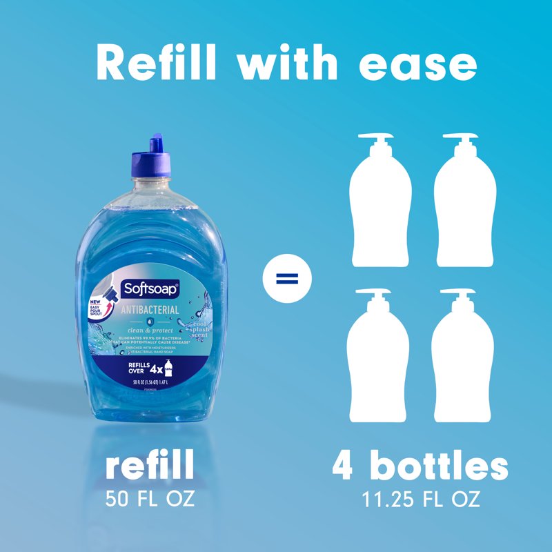 Bulk Liquid Hand Soap with Antibacterial Protection and Moisturizers - 3 Pack
