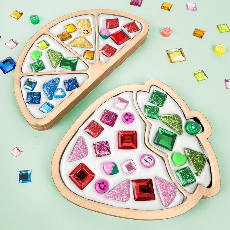 Kids DIY Mosaic Kit - Creative Colorful Art Craft for Children