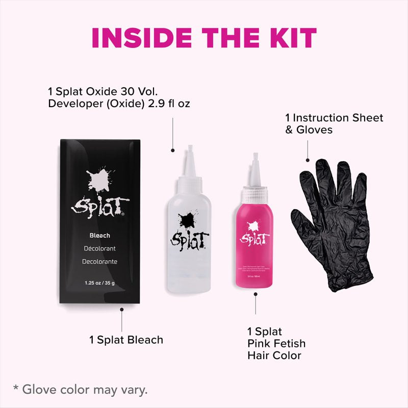 Semi-Permanent Hair Color Kit with Bleach - Multiple Shades