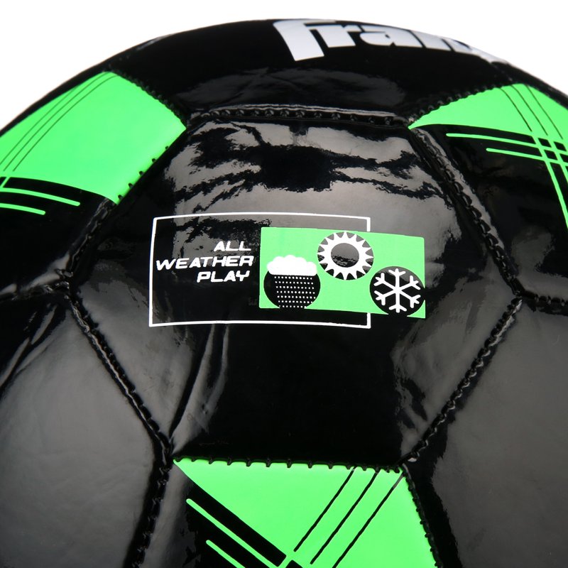 Youth Size 4 Soccer Balls, 12 Pack – Franklin F-100, Black/Green | Variation 4, 12, Black/Lime