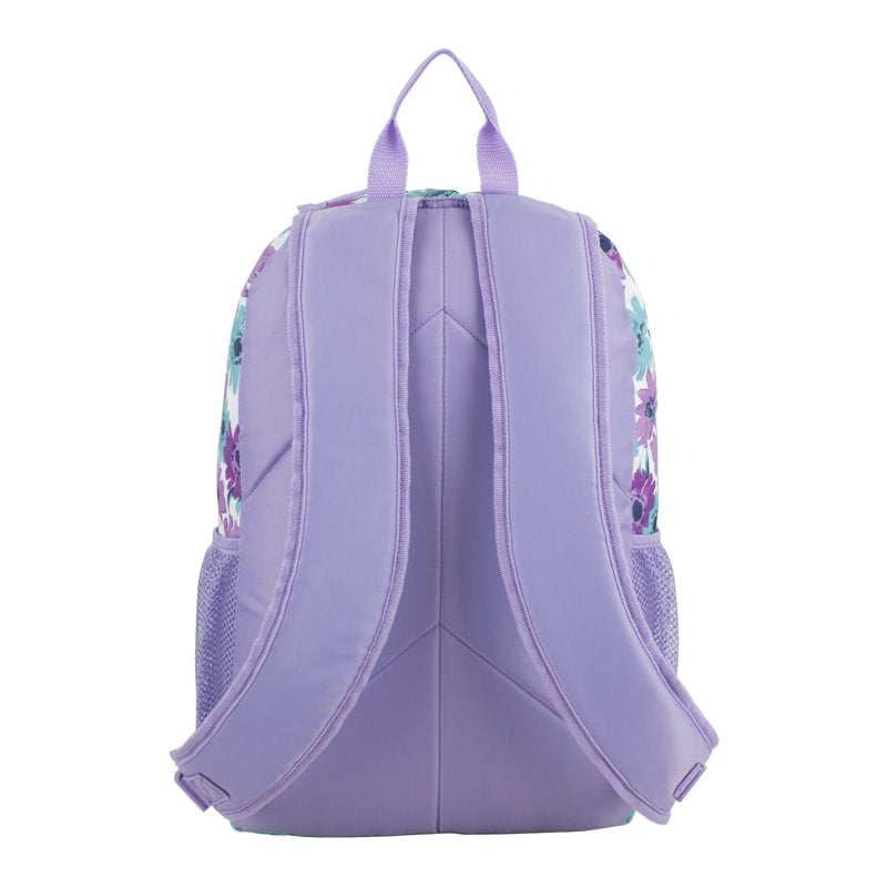 Unisex Spring Floral Triple Pocket Backpack - Spacious School & Gym Bag