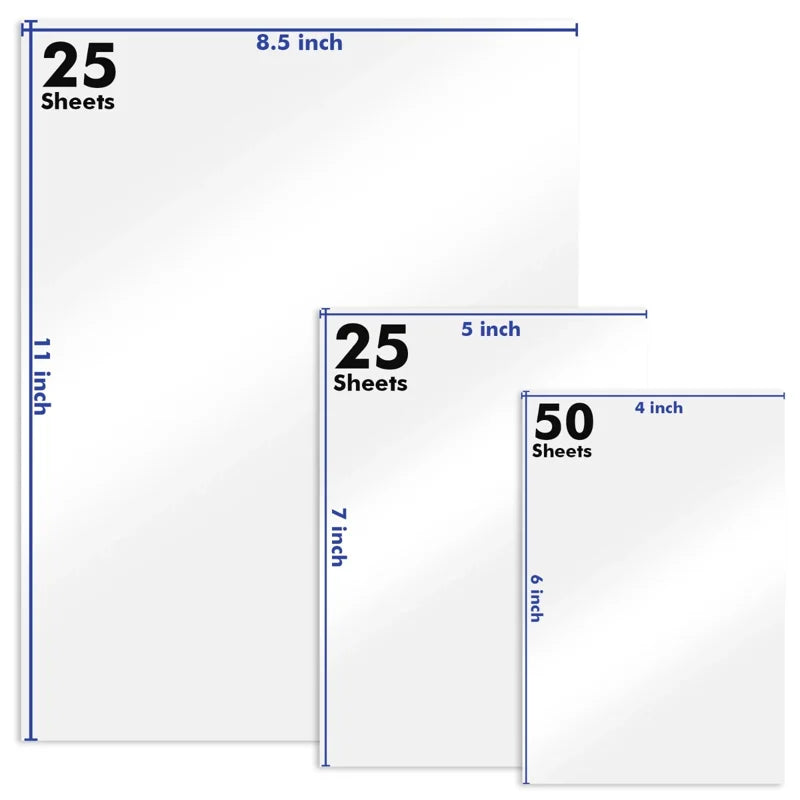 Koala Ultra Premium Satin Photo Paper Pack - Assorted Sizes for Inkjet Printers, 100 Sheets