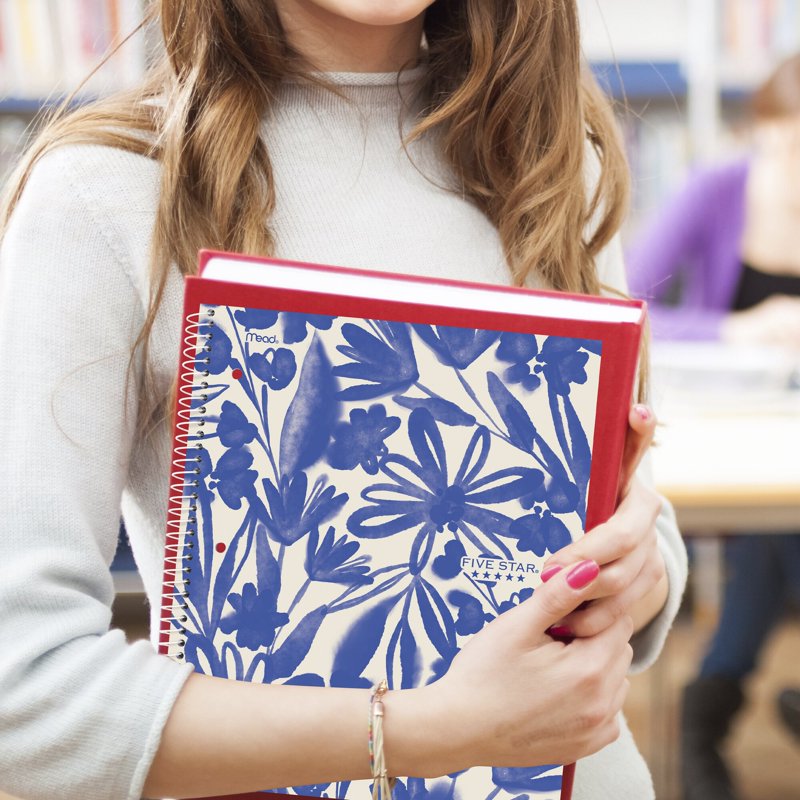 Spiral Notebook with Study App - College Ruled, 8.5 x 11, 2-Pack