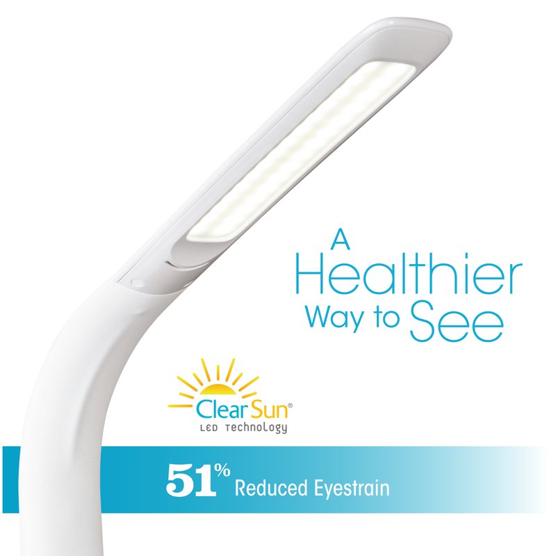 Sanitizing LED Desk Lamp with Wireless Charging & Adjustable Neck