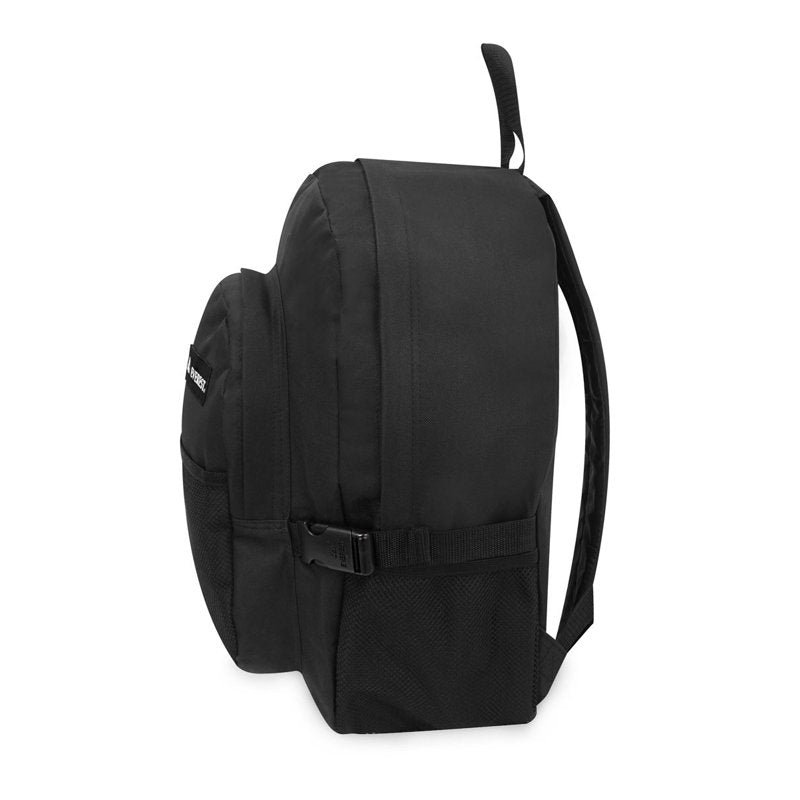 Everest Travel Backpack with Front Mesh Pocket - Large Capacity Black