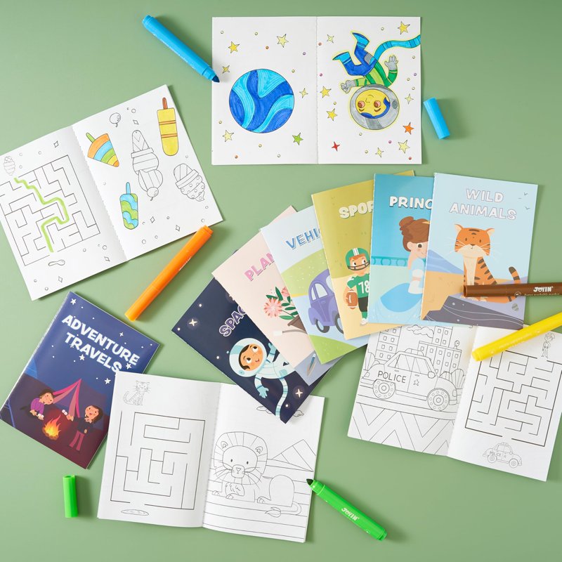Mini Coloring Books for Kids 24-Pack - Toddler Activity Books for School & Party Favors